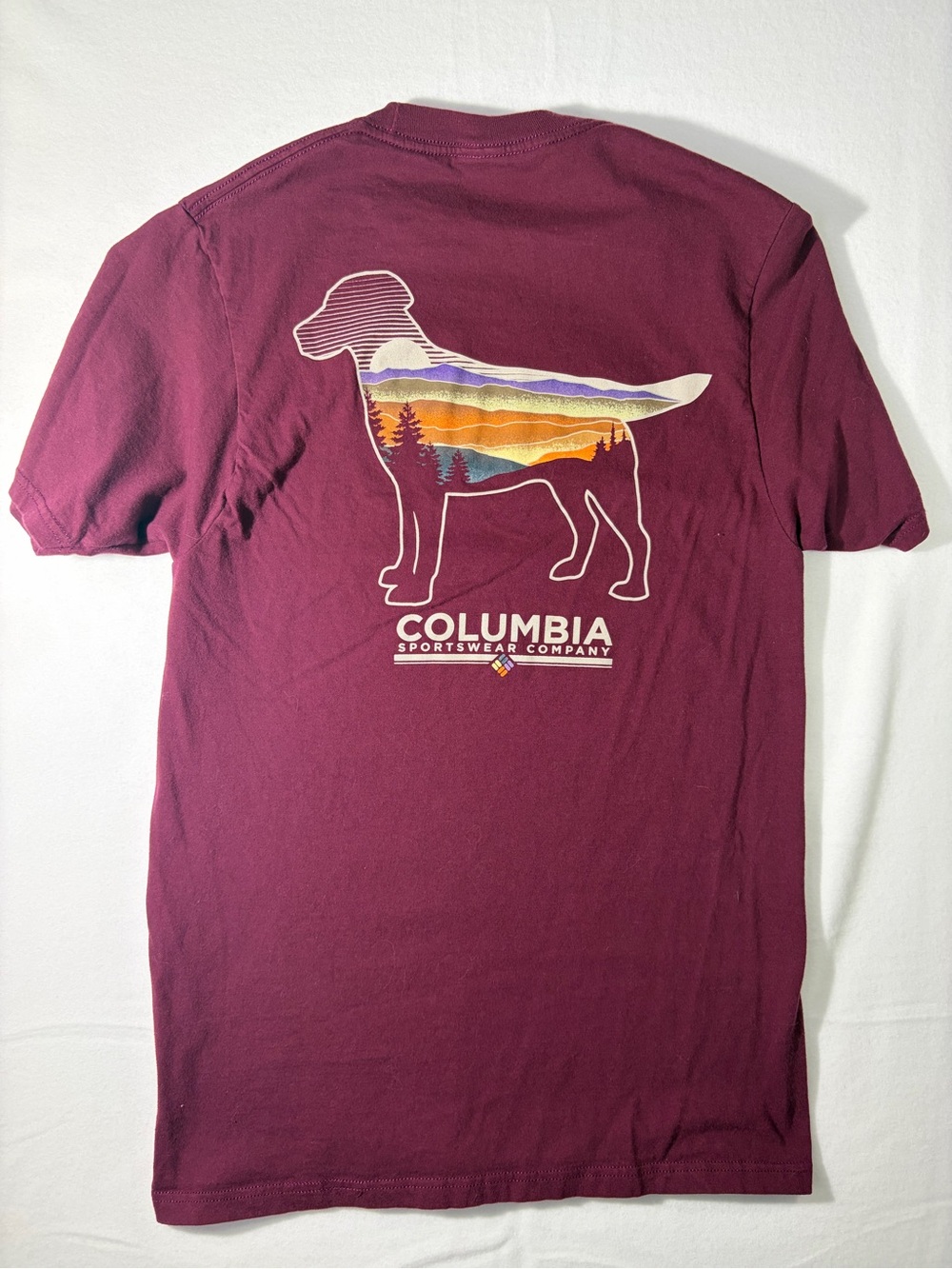 Columbia Men’s Short Sleeve Crew Tee - Burgundy